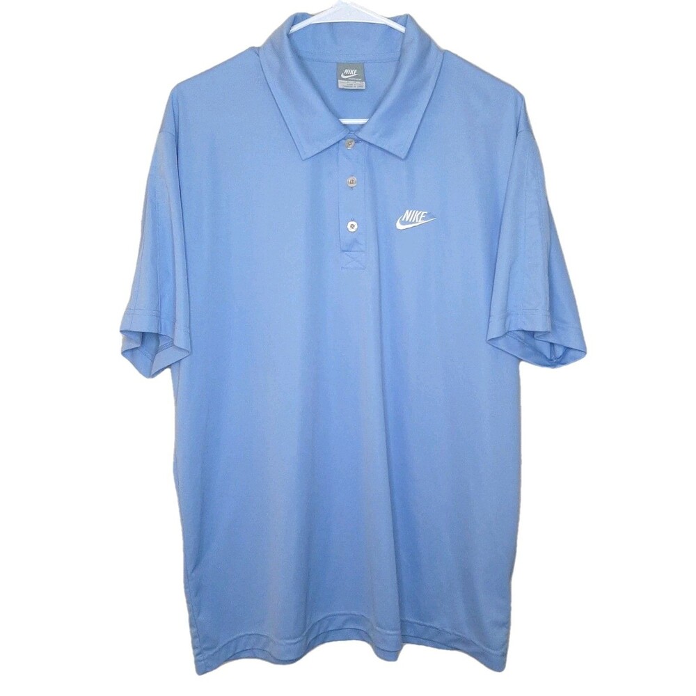 Nike Sportswear Polo Shirt Light Blue Men Size XL Short Sleeve Collared - Picture 1 of 11